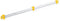 Toolflex One Bezemhouder - Ophangsysteem voor tuingereedschap - Aluminium rail 94 cm - Geschikt voor Ø15-35 mm stelen - Geel