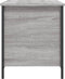 vidaXL - Opbergbankje - 80x42,5x50 - cm - bewerkt - hout - grijs - sonoma - eikenkleur