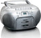 Lenco SCD-420 - Draagbare radio/CD-speler - FM radio en cassette - Zilver