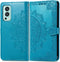 iMoshion Hoesje Geschikt voor OnePlus Nord 2 Hoesje Met Pasjeshouder - iMoshion Mandala Bookcase - Turquoise