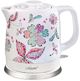 Maestro MR-068-FLOWERS - Waterkoker 1,5L 1500W - 360 graden draaibaar - Multi-color