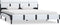 vidaXL - Bedframe - met - LED - kunstleer - wit - 120x200 - cm