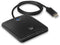 Ewent EW1055 - USB-C Smartcard ID lezer - 1 m kabel - Zwart