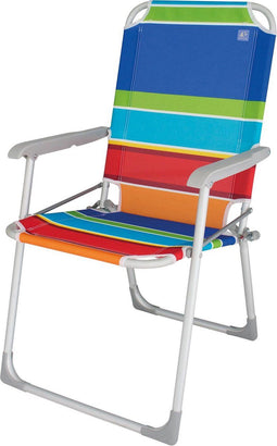 Eurotrail Béziers - Campingstoel - Opvouwbaar aluminium frame - Multicolor
