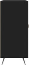 vidaXL - Dressoir - 90x34x80 - cm - bewerkt - hout - zwart
