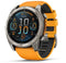 Garmin fenix 8 - Smartwatch - Titanium body Sapphire Glass 51mm - Grijs Oranje