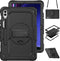 Accezz Rugged Backcover - Tablet Hoes met Schouderstrap - Ingebouwde Screenprotector - 360 Graden Draaibaar (8720922170675)