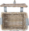 Basil Denton Fietsmand M - Voor - Rotan - Grijs - Medium