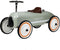 Little Dutch Retro Loopauto - Metalen loopauto - Rubberen wielen - Olijf groen
