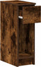 vidaXL - Nachtkastje - met - lade - 20x36x60 - cm - gerookt - eikenkleurig