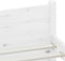 vidaXL - Bedframe - massief - hout - wit - 100x200 - cm