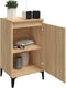 vidaXL - Nachtkastje - 40x35x70 - cm - bewerkt - hout - sonoma - eikenkleurig