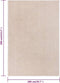 vidaXL - Vloerkleed - kortpolig - 200x290 - cm - donkerbeige