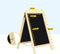 BRASQ Krijtstoepbord - Dubbelzijdig - Weerbestendig - Blank 75x135 CM