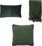 Dutch Decor VOORDEELSET SWEET COURTYARD - Set van 3 - Femm + Bowie + Florijn - Mountain View - donkergroen - Inclusief binnenkussen