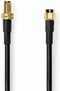 Nedis Antennekabel - SMA Male - SMA Female - Verguld - Dubbel Afgeschermd - 10.0 m - Zwart