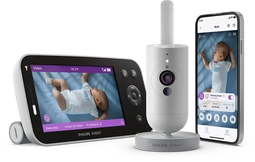 Philips Avent SCD973/26 - Premium Connected Baby Monitor - Camera met ademhaling en slaapdetectie - Wit