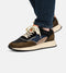 PS Poelman NASH - Heren Sneakers - Suède Leer Mesh - Donker Groen Multi - Maat 46
