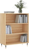 vidaXL - Boekenkast - 69,5x32,5x90 - cm - bewerkt - hout - sonoma - eikenkleurig