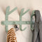 FRONDO Wandkapstok - Staal - 6 haken - Dusty Green