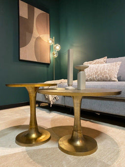 Salontafel - Ronde salontafel - Salontafel goud