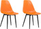 vidaXL - Eetkamerstoelen - 2 - st - PP - oranje