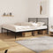 vidaXL - Bedframe - met - hoofdbord - metaal - zwart - 180x200 - cm