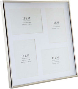 Fotolijsten DKD Home Decor Zilverkleurig Metaal Kristal Plastic Traditioneel 29 x 2 x 29 cm