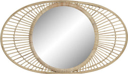 Wandspiegel DKD Home Decor Spiegel Rotan (82 x 3.5 x 48 cm)