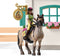Schleich HORSE CLUB Zadelkamer - Beweegbaar Figuurtje - Afneembaar Zadel & Hoofdstel - Paarden Speelgoed