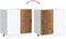 vidaXL - Spoelbakonderkast - Lucca - bewerkt - hout - oud - houtkleurig