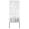 Tuin Privacy Screen Bloemen Zilver 50 x 140 cm Roestvrij staal