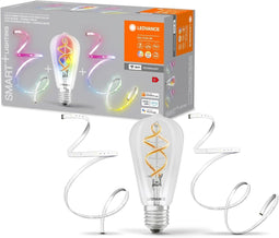 Ledvance Smart+ WiFi - Verlichting bundel - Edison Filamentlamp + RGB Lichtstrip 3m - 2700-6500K (2m + 1m uitbreiding)