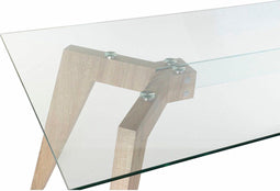 Eettafel DKD Home Decor Kristal 160 x 90 x 75 cm Hout MDF