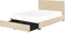 ROCHELLE - Bed opbergruimte - Beige - 180 x 200 cm - Polyester