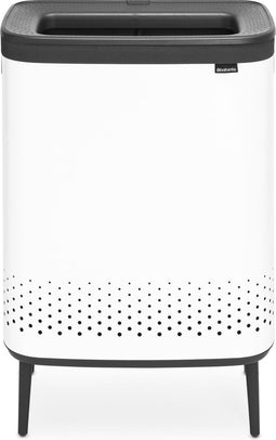Brabantia Bo Hi Wasmand - 2 x 45 l - Quick-Drop opening - White (2 stuks)