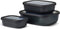 Mepal Cirqula - Multikom set - 500 + 1000 + 2000 ml - Luchtdicht - Nordic black (3 stuks)