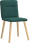 vidaXL - Eetkamerstoelen - 2 - st - stof - donkergroen