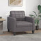 vidaXL Fauteuil - Kunstleer - 60 cm - Grijs