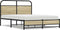 vidaXL - Bedframe - zonder - matras - bewerkt - hout - sonoma - eikenkleur - 140x190cm