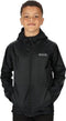 Regatta - Kids Pack It III Opvouwbaar Kinder Regenjack - Zwart - Maat 152