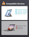 Bluetooth toetsenbord compatibel met Microsoft Surface Go 4 (2023)/Go 3 (2021)/Go 2 2020/Go 2018, sl