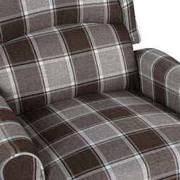 vidaXL Fauteuil stof bruin
