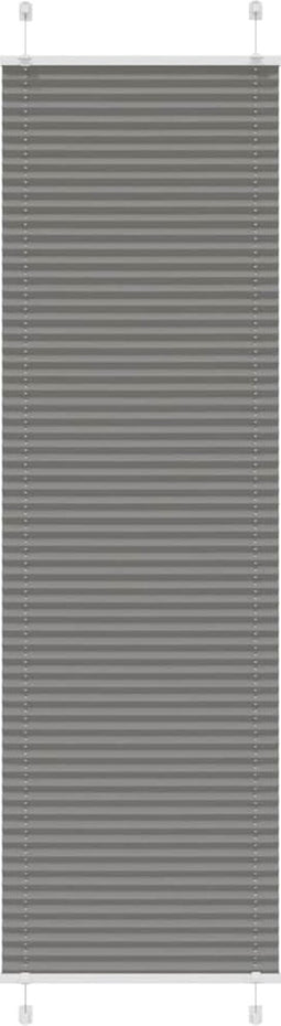 vidaXL - Plissé - rolgordijn - 60x200 - cm - stofbreedte - 59,4 - cm - antraciet