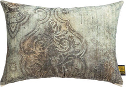 PTMD Sherdi Sierkussen - 40 x 10 x 60 cm - Fluweel - Blauw