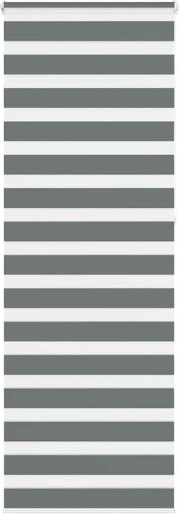 vidaXL - Zebra - rolgordijn - 80x230 - cm - stofbreedte - 75,9 - cm - donkergrijs