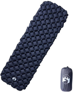 vidaXL - Kampeermatras - opblaasbaar - 190x58x6 - cm - 1- - persoons - grijs