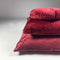 Dutch Decor FINN - Kussenhoes 60x60 cm - velvet - effen kleur - Merlot - rood - met rits