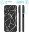 iMoshion Hoesje Geschikt voor Samsung Galaxy A32 (5G) Hoesje Siliconen - iMoshion Design hoesje - Zwart / Graphic Cube Black