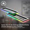 BRILONER - LED Plafondlamp - met afstandsbediening - CCT en RGB - 45W - zwart (2 stuks)